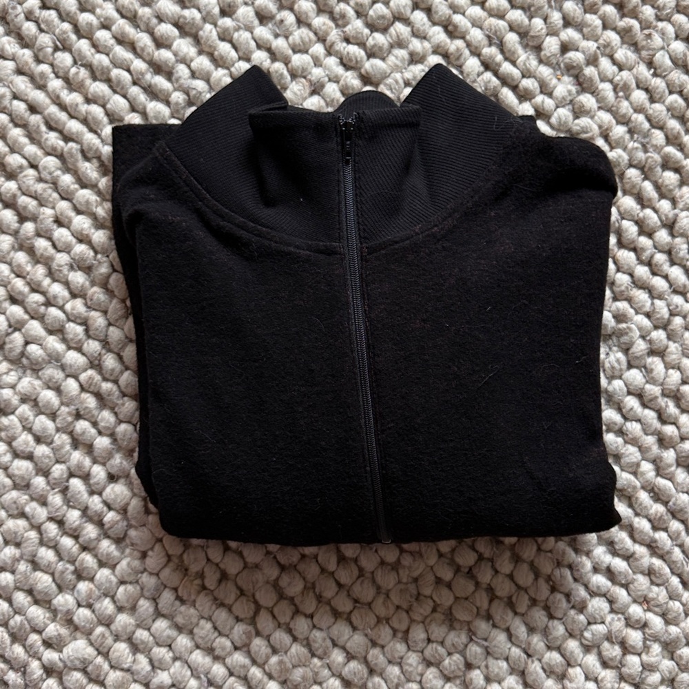 CABI NEW brush knit cuddle dress. 1/4 zip. Medium - Picture 12 of 13